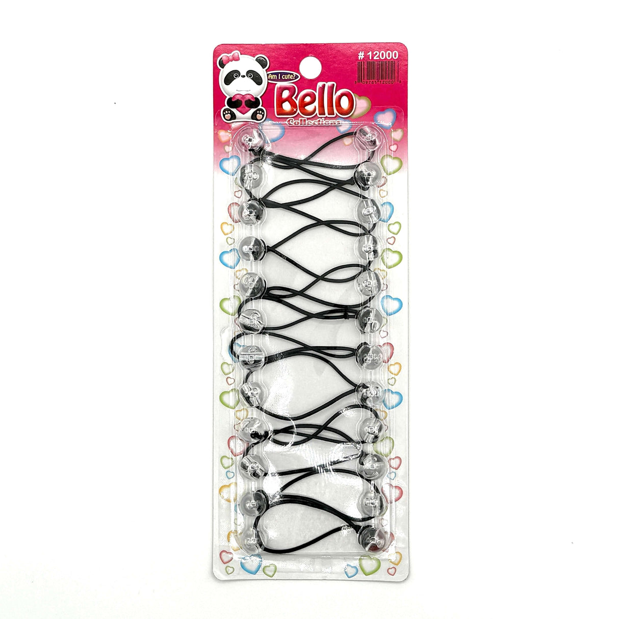 14 Ball / 12mm Ball Ponytail Holders - Multiple Colors (12PC/Bulk)