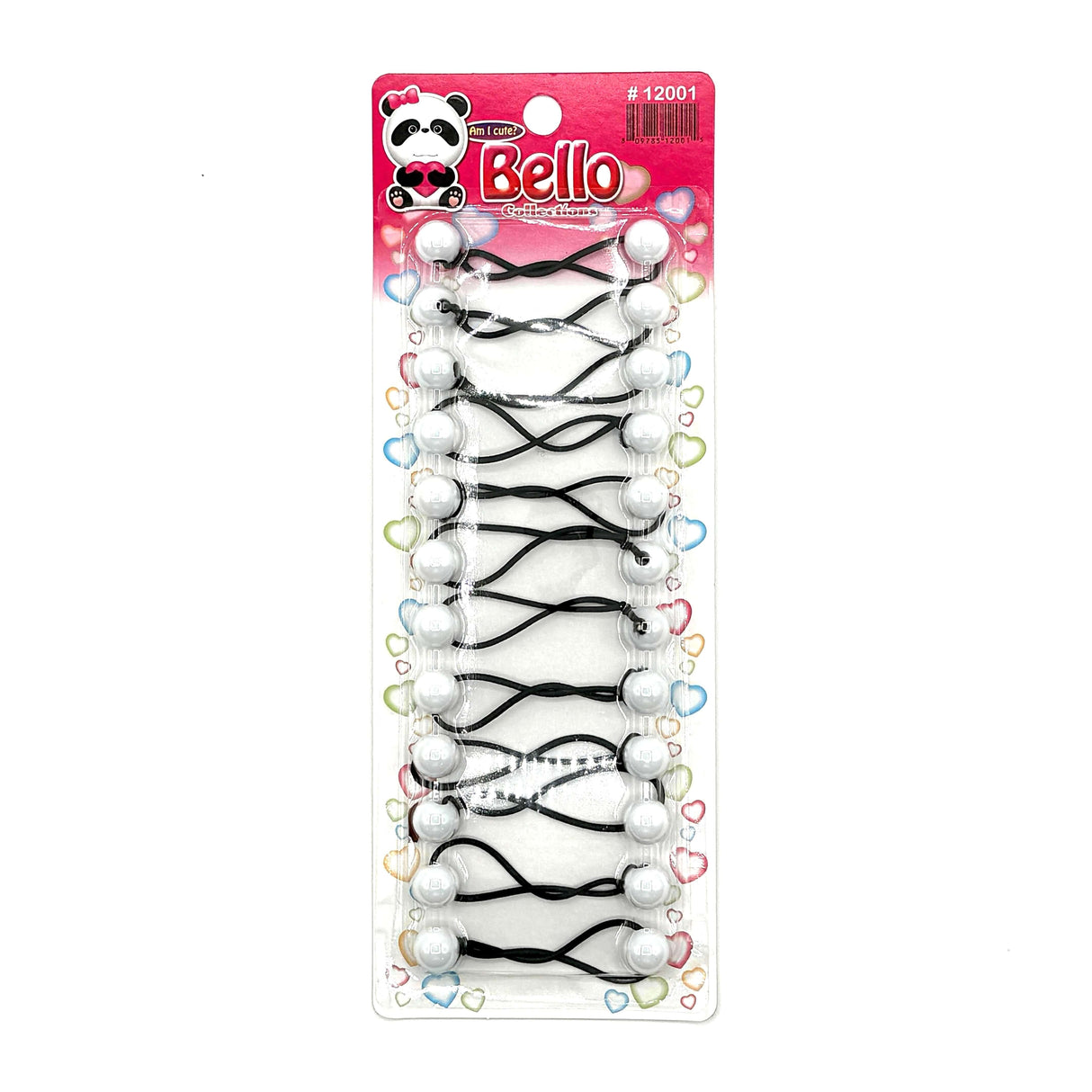 14 Ball / 12mm Ball Ponytail Holders - Multiple Colors (12PC/Bulk)