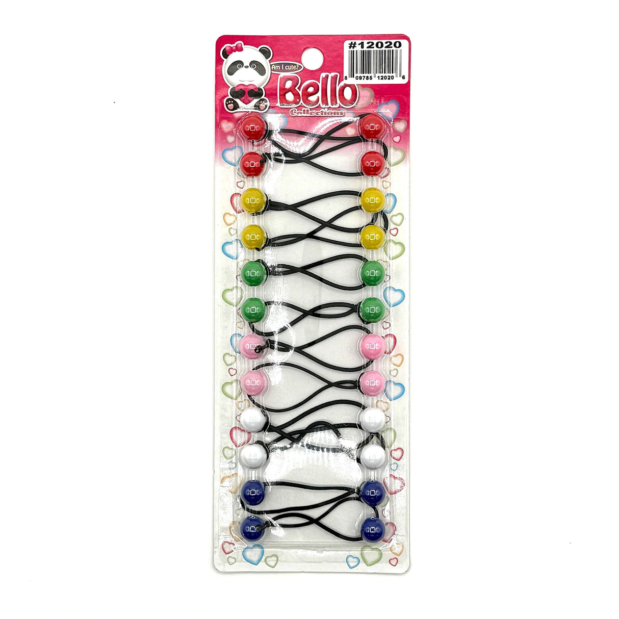 14 Ball / 12mm Ball Ponytail Holders - Multiple Colors (1PC/Single)