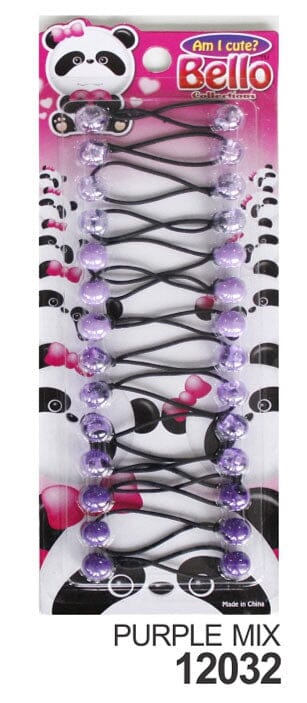 14 Ball / 12mm Ball Ponytail Holders - Multiple Colors (1PC/Single)