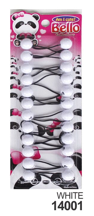 10 Ball / 16mm Ball Ponytail Holders - Multiple Colors (1PC/Single)