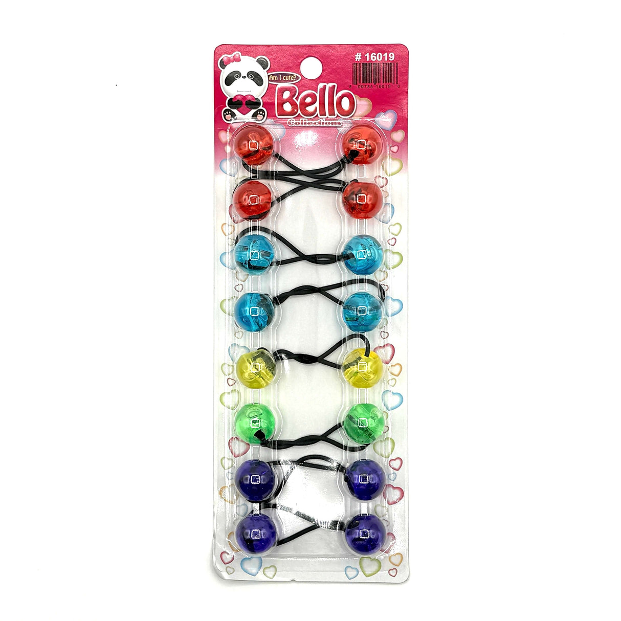 8 Ball / 20mm Ball Ponytail Holders - Multiple Colors (12PC/Bulk)