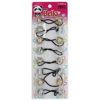 8 Ball / 20mm Ball Ponytail Holders - Multiple Colors (12PC/Bulk)