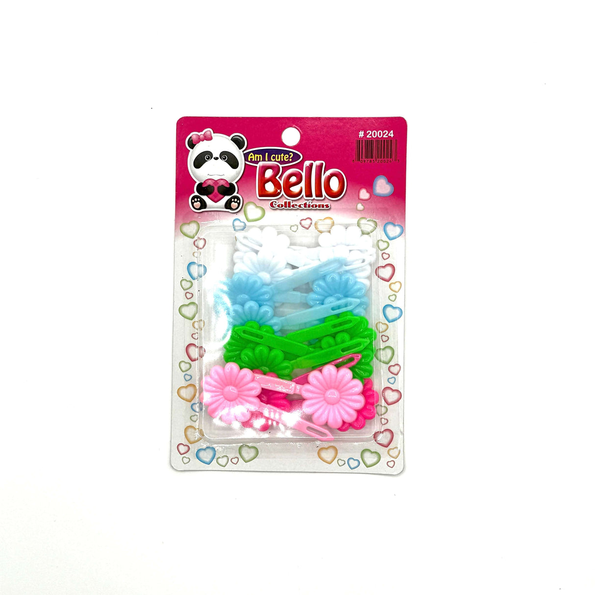 Flower(Sun) Barrette - Multiple Colors (12PC/BULK)