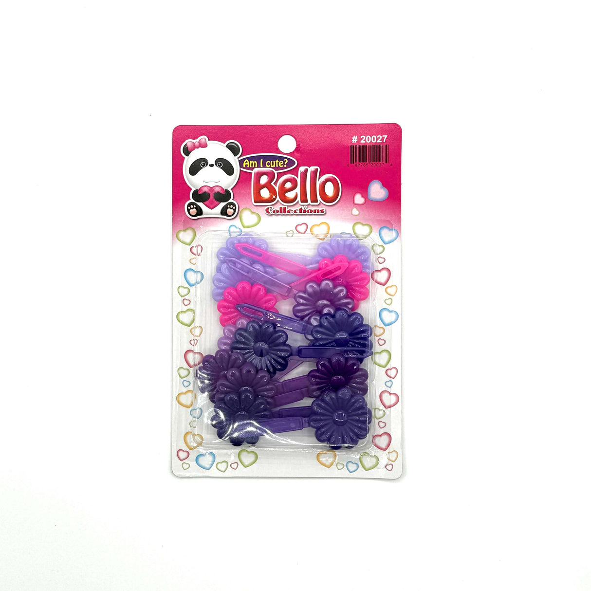 Flower(Sun) Barrette - Multiple Colors (12PC/BULK)