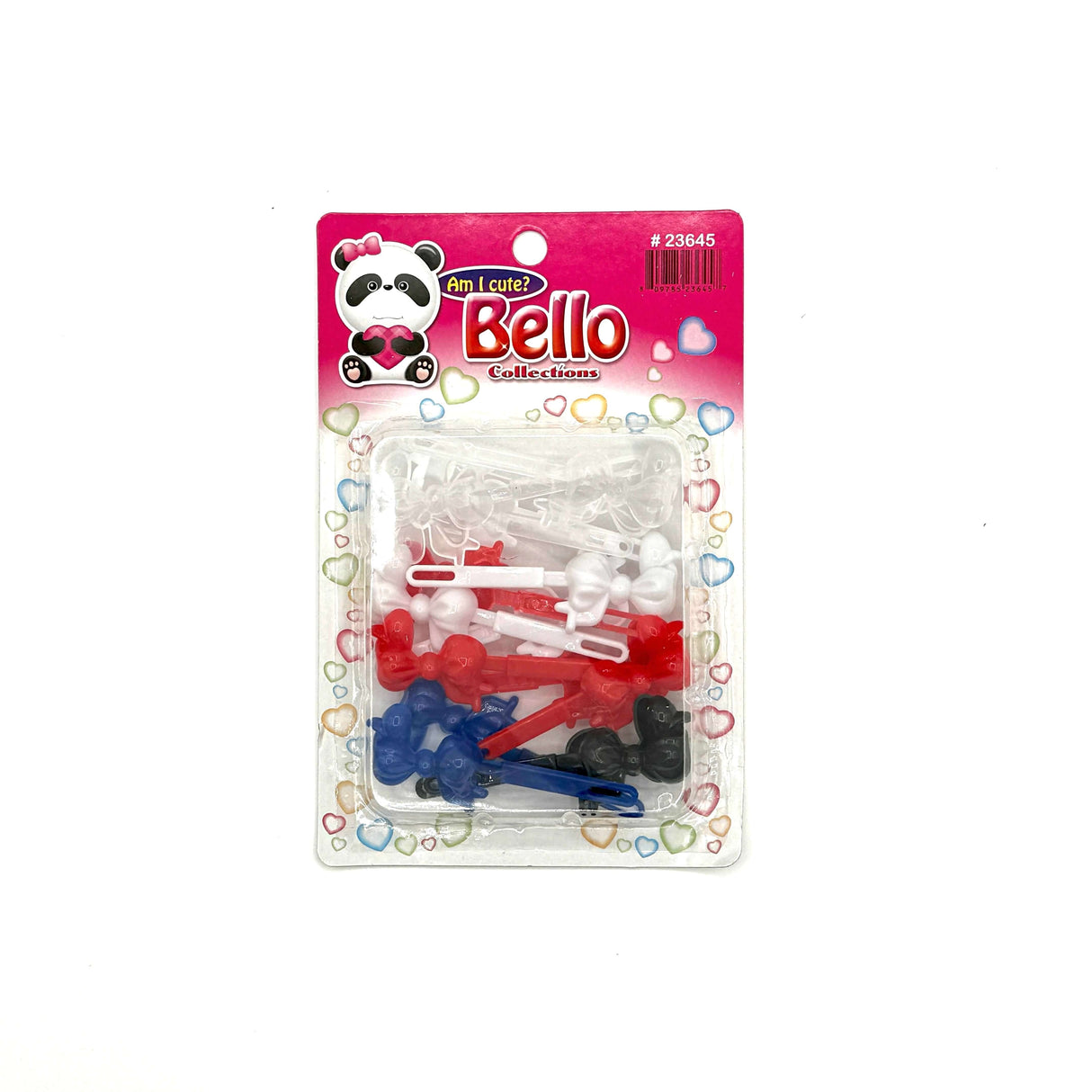 Bow(tie) Hair Barrette - Multiple Colors (12PC/BULK)