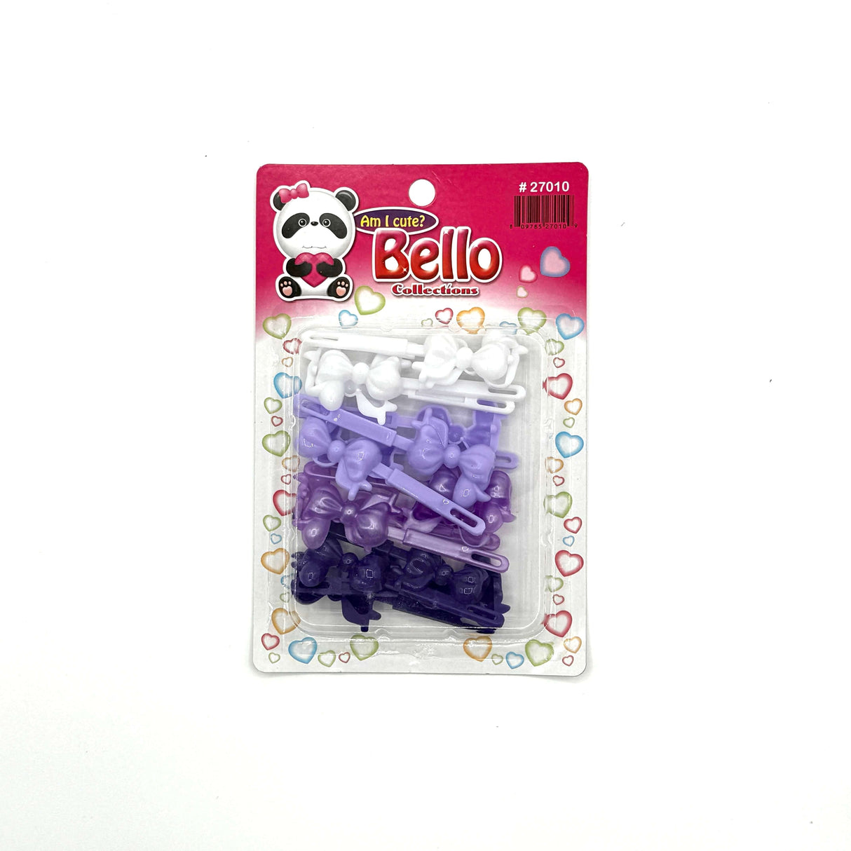 Bow(tie) Hair Barrette - Multiple Colors (12PC/BULK)