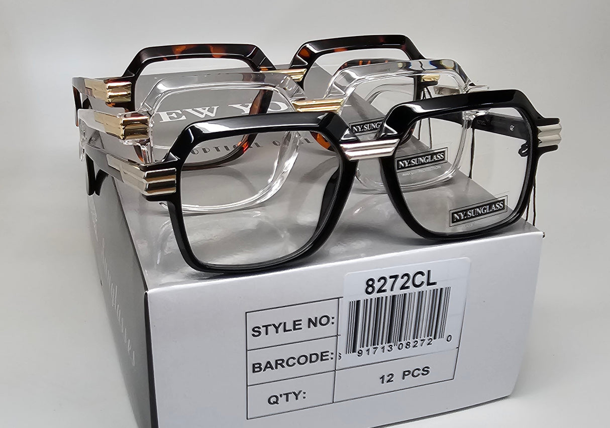 Wholesale Fashion Sunglasses #8272CL (12PC)