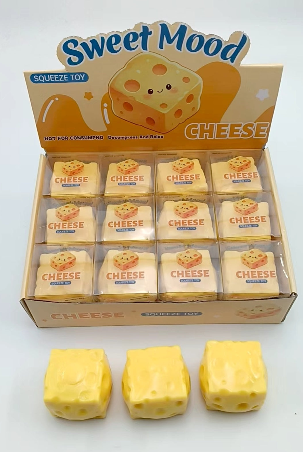 Crunchy Cheese Squishy Toy #CRCH-CHZ