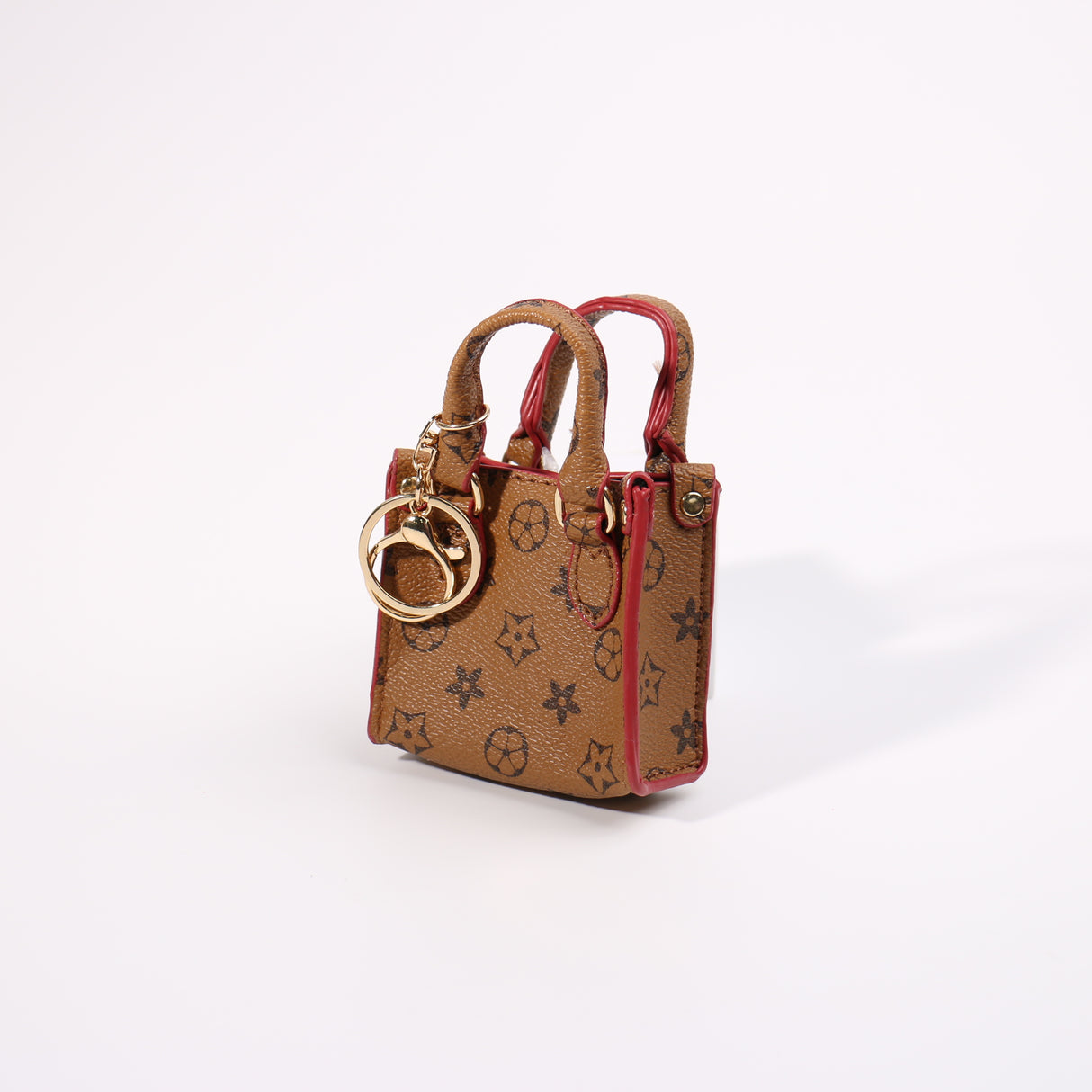 Fashion Small Keychain / Bag Charm #HXMIN04-ALBR - Light Brown (PC)