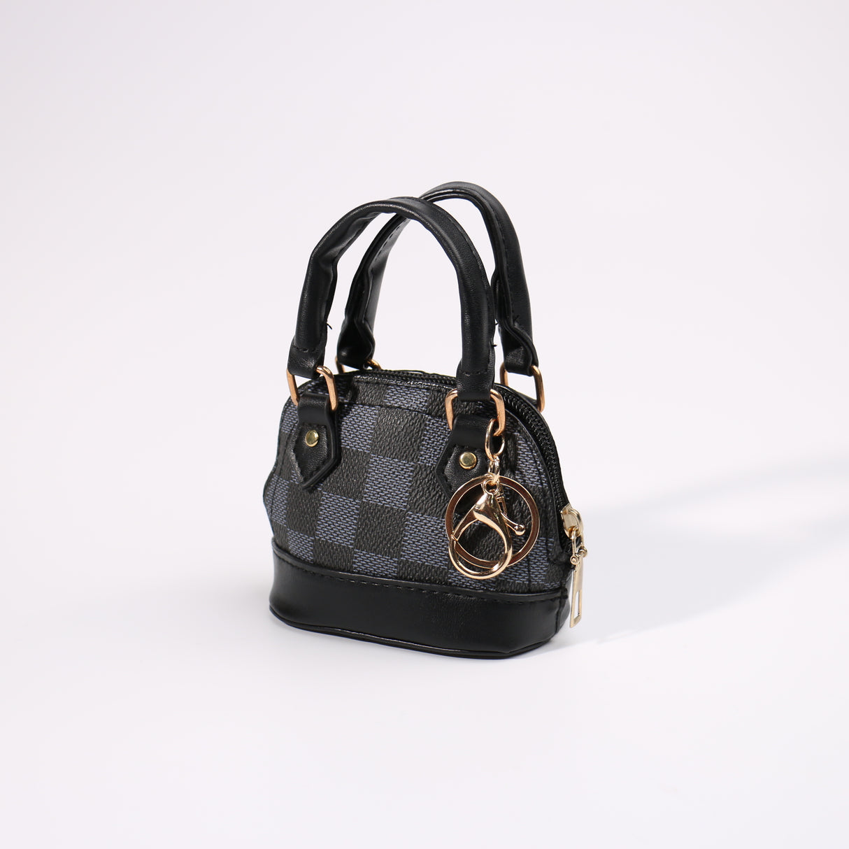 Fashion Medium Keychain / Bag Charm #SMBAGGB03-SQBK1 - Black (PC)