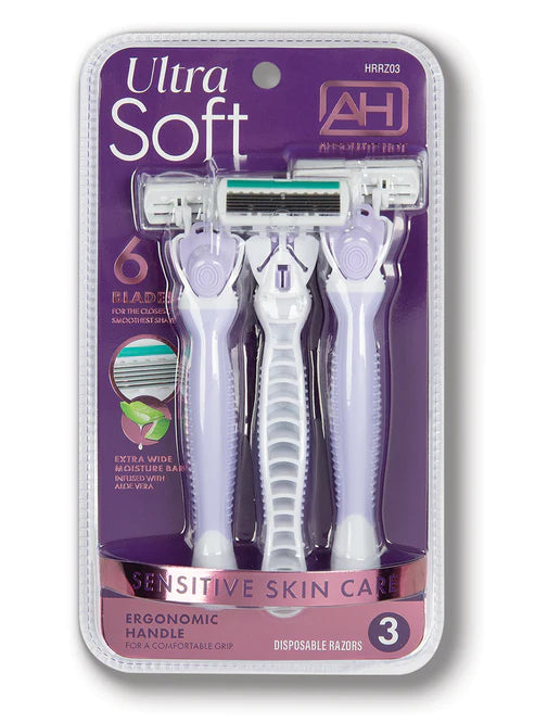 Absolute Hot Ultra Soft Disposable Razor 3 Pack (PC)