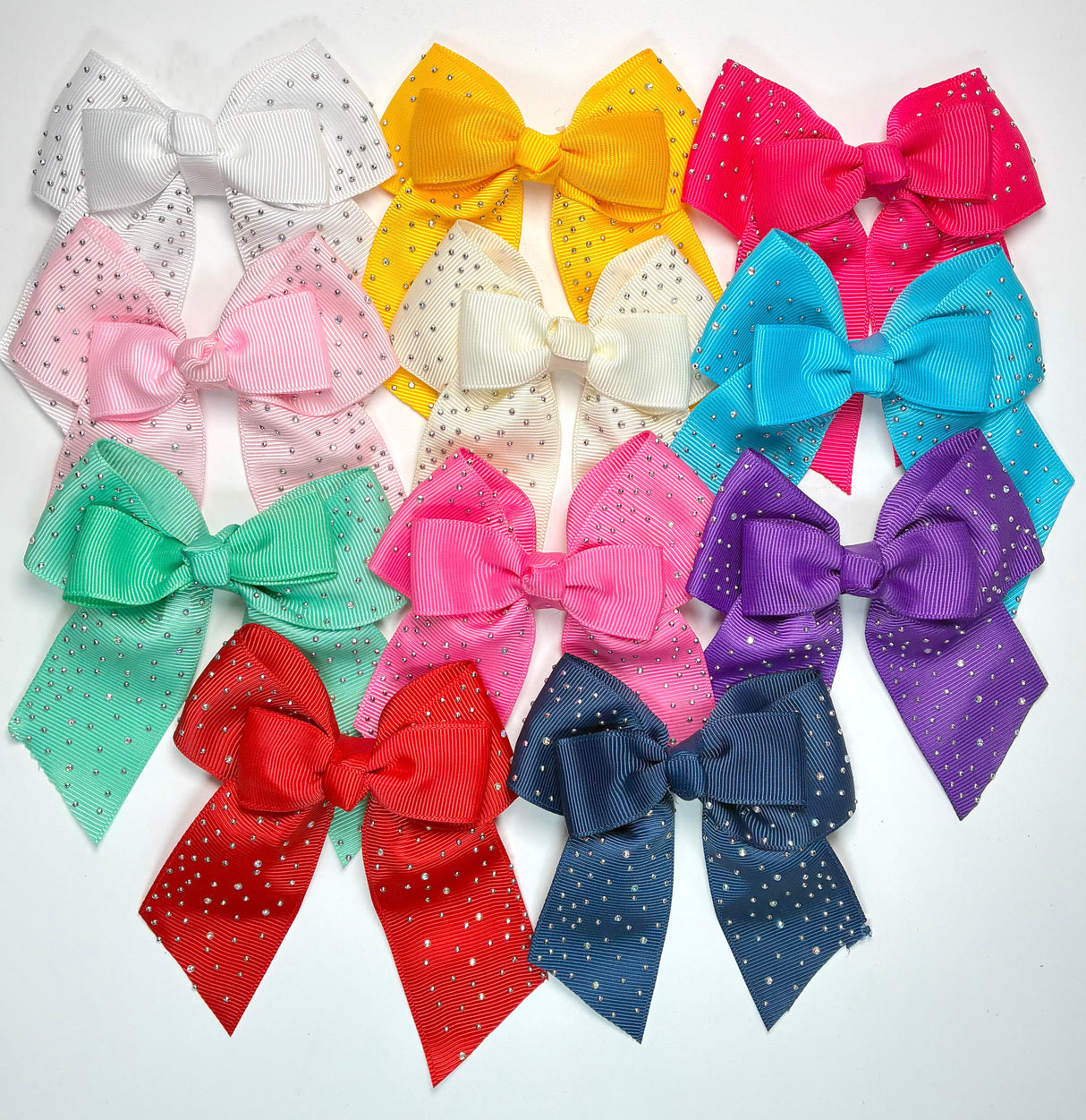 Fashion Bling Small Cheer Hairbows #QR2211A (24PC)