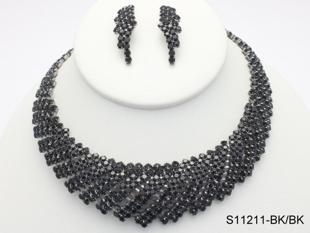 Fashion Jewelry Set #S11211BKBK (PC)