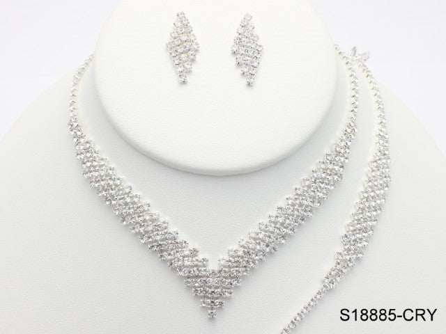 Fashion Jewelry Set #S18885/CRY (PC)