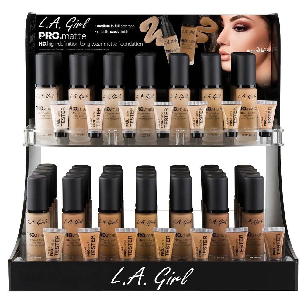 LA Pro Matte Foundation #GCD266.1 (84PC + 14 Testers)