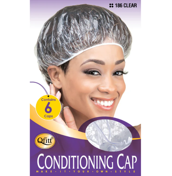#186 Vinyl Conditioning Cap Value Pack / Clear (12PC)