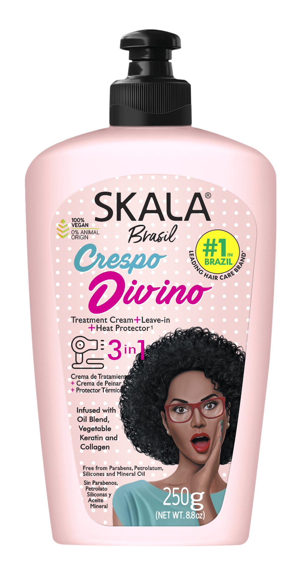 Skala Brasil 3 in 1 Leave In Conditioner Crespo Divino 8.8oz (PC)