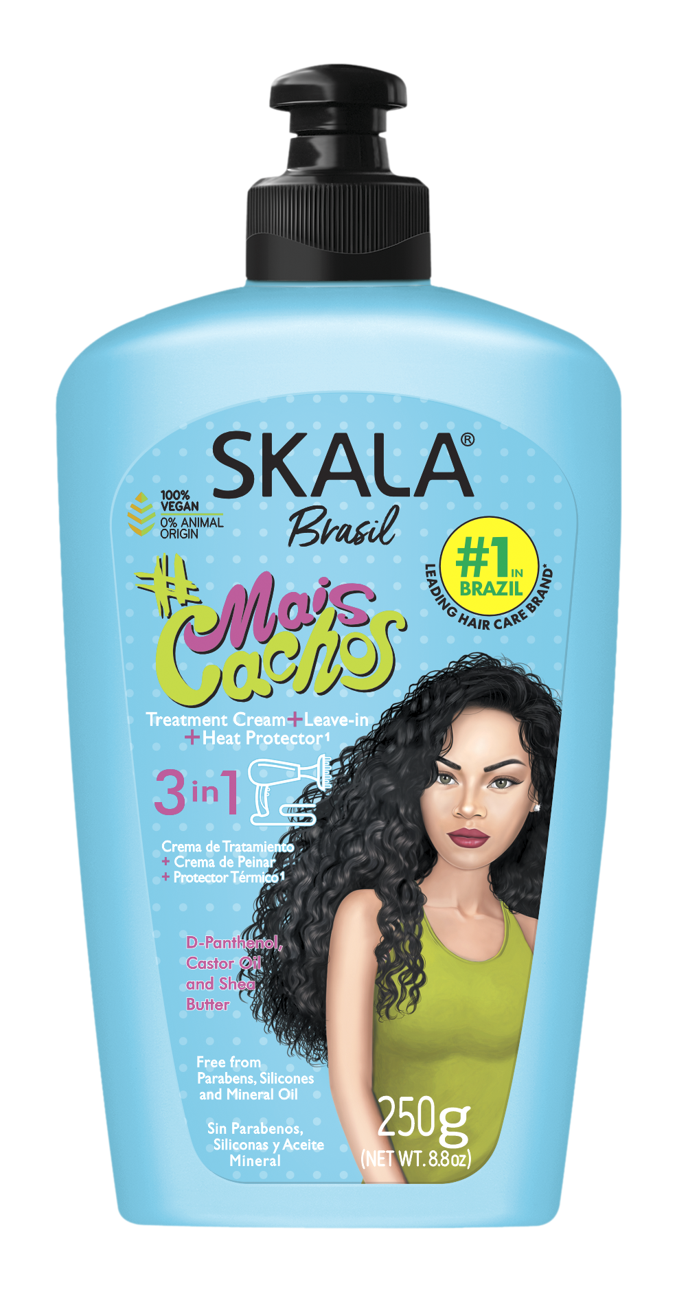 Skala Brasil 3 in 1 Leave In Conditioner Mais Cachos 8.8oz (PC)