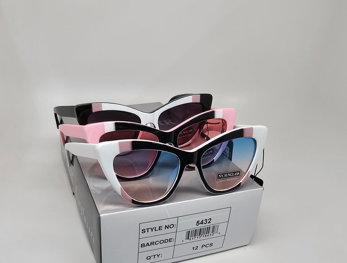 Wholesale Fashion Sunglasses #5432 (12PC)
