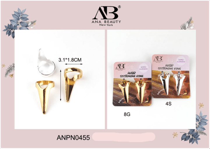 Hair Sectioning Ring #ANPN0455 (12PC)