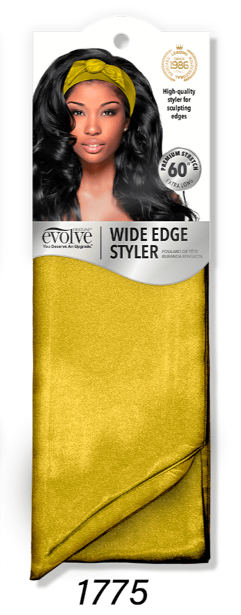 #1775 Evolve Wide Edge Styler Wrap / Gold (8PC)