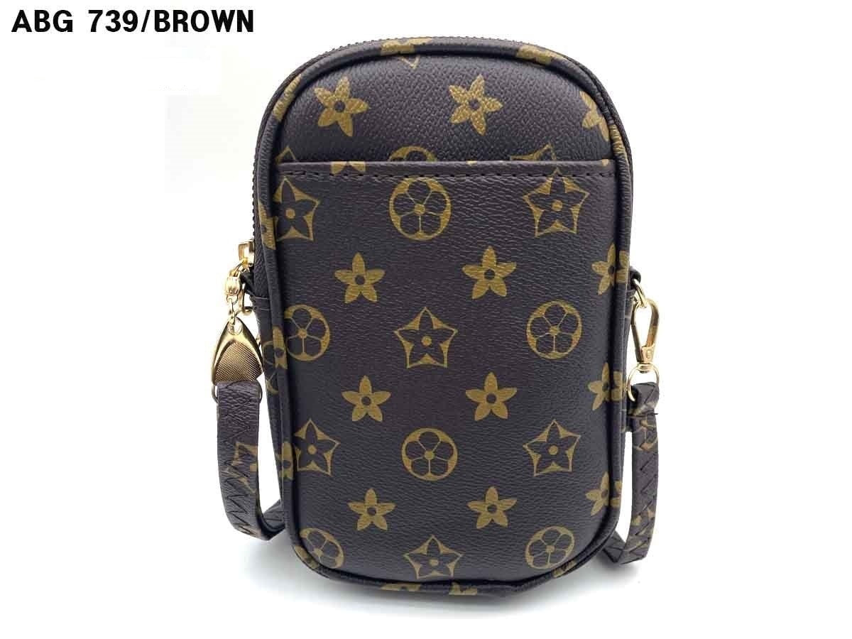 Fashion Design Crossbody Bag #ABG739 - Brown (PC)