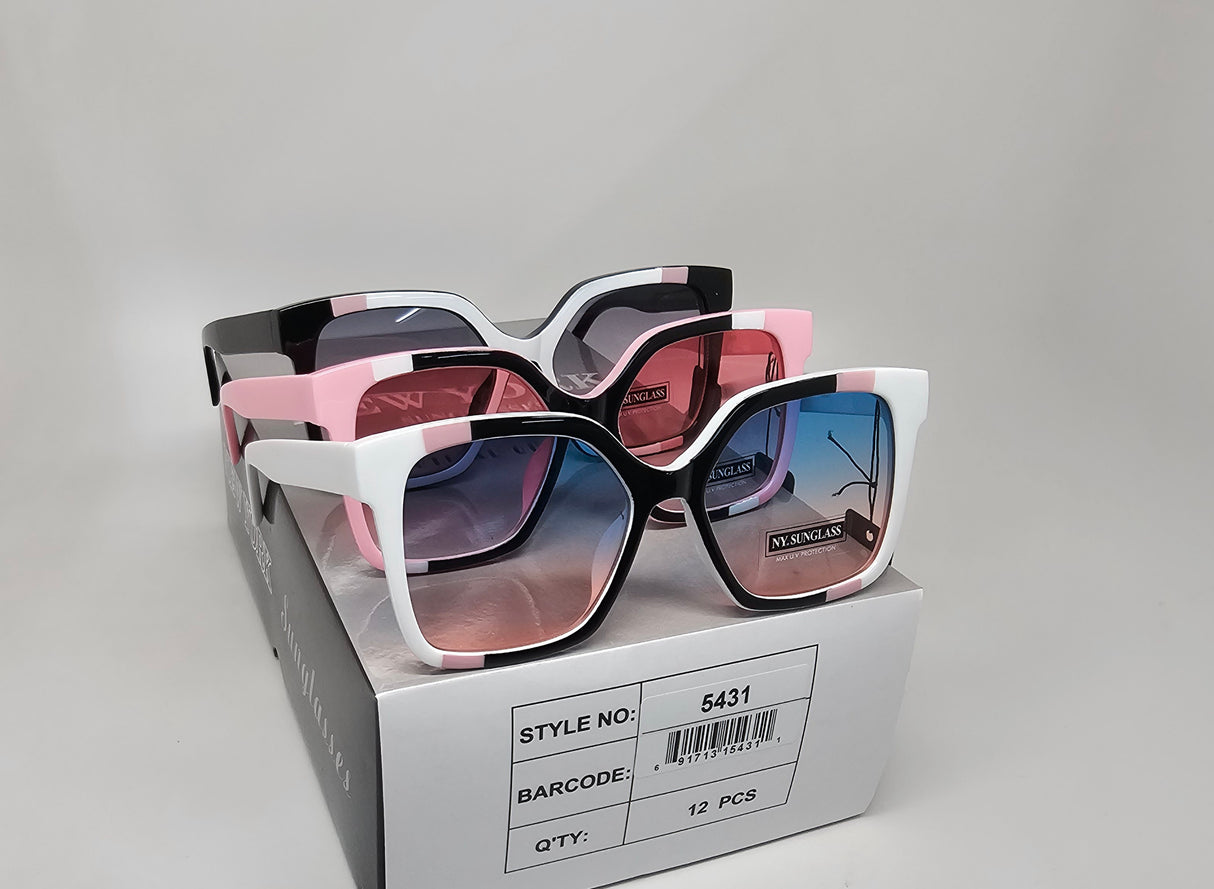 Wholesale Fashion Sunglasses #5431 (12PC)