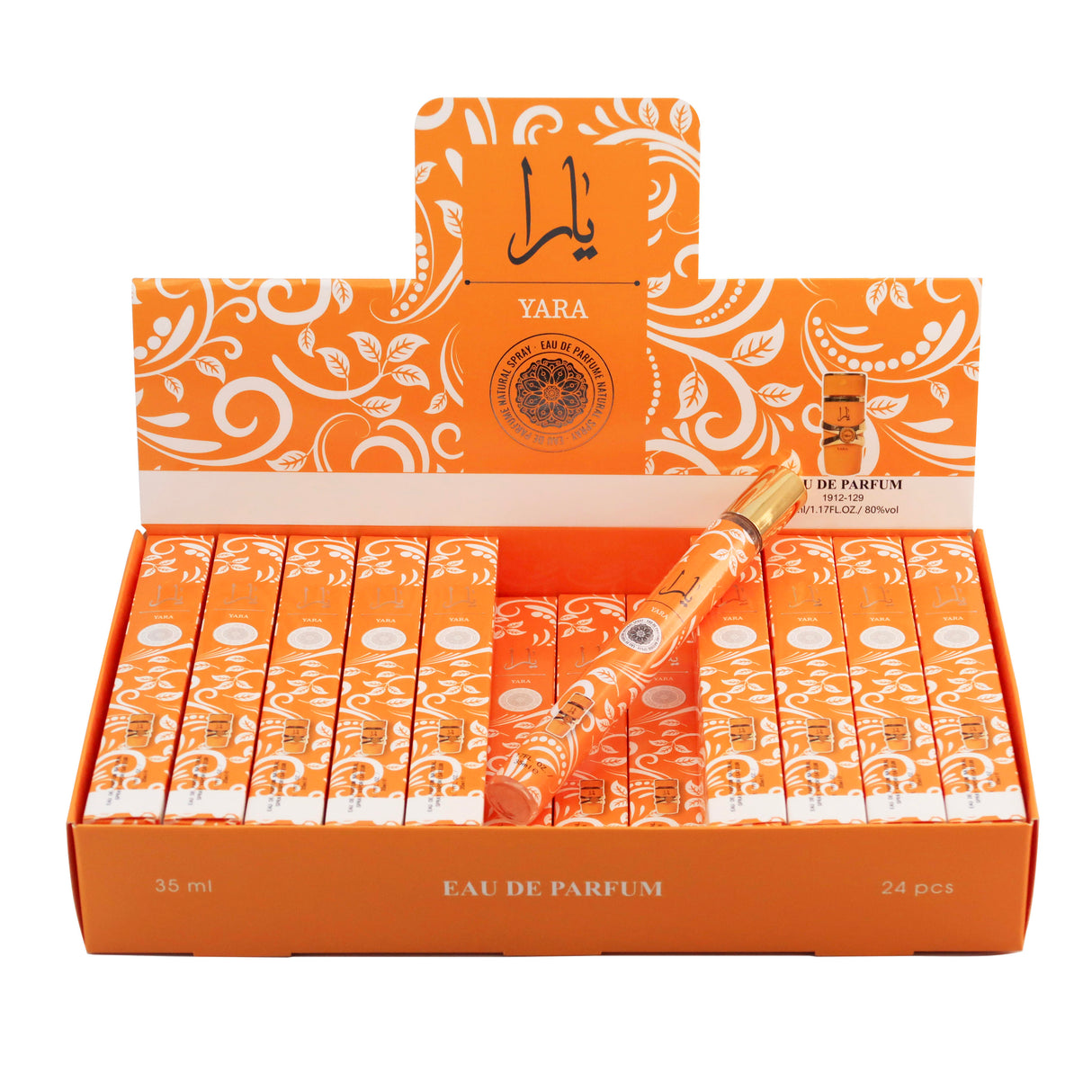 Yara by Lattafa Travel Size Eau De Parfum Spray 1.18oz #Tous Orange