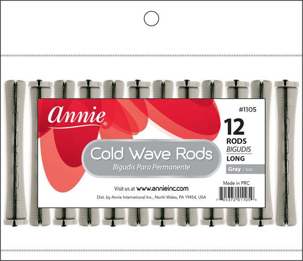 #1105 Annie Long Cold Wave Rods 12Pc Gray (12PC)