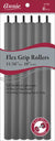 #1284 Annie Flex Grip Rollers 11/16" Diameter 10" Long 6Pc Gray (6PC)