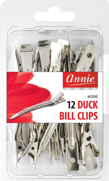 #3195 Annie 12Pc Duck Bill Clips (6PC)