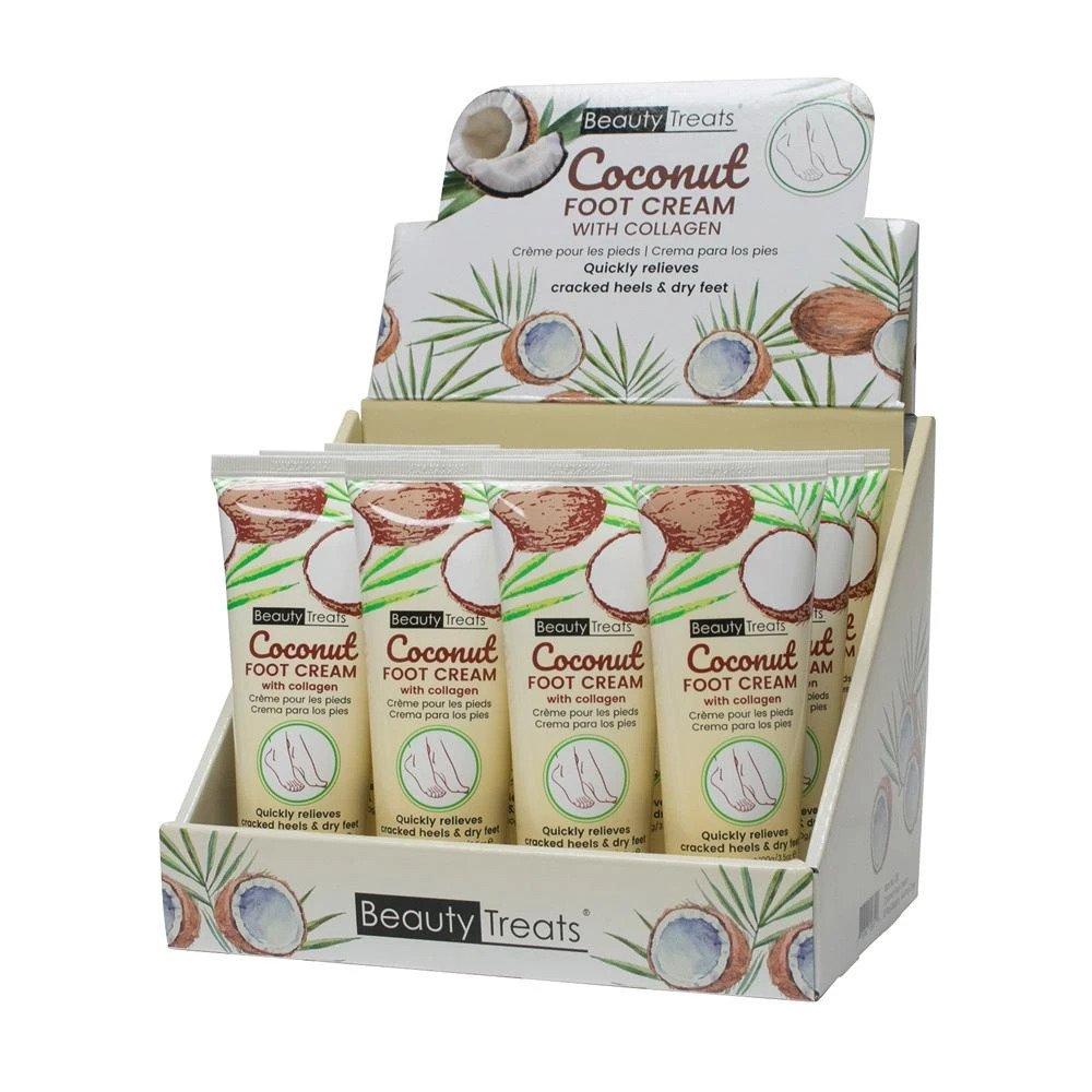 Beauty Treats Coconut Foot Cream with Collagen 3.5oz #126 (12PC)