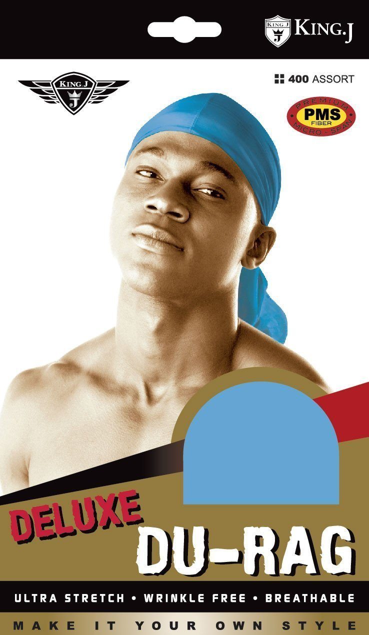 #400 Extra Long Tie Deluxe Du-Rag / Assort (12PC)