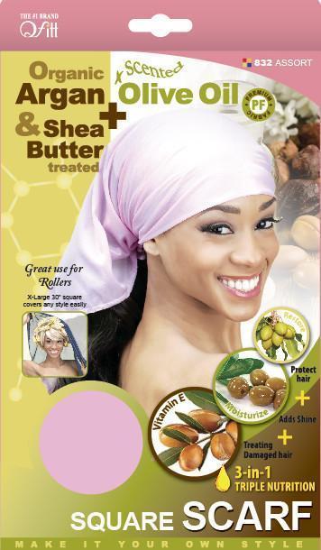 #832 Organic Square Scarf / Assort (12PC)