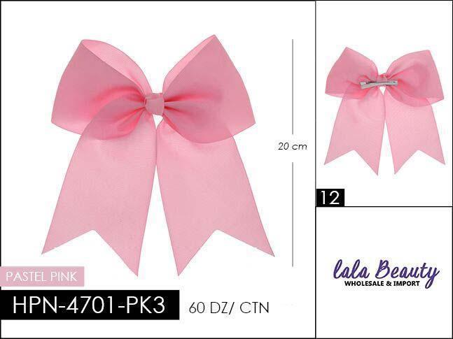 Cheer Bow #HPN2606 Pastel Pink (Dozen)