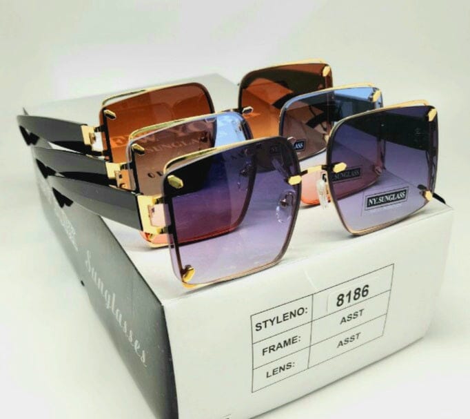 Wholesale Fashion Sunglasses #8186 (12PC)