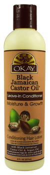 Okay Black Jamaican Castor Oil Leave-In Conditioner, 8oz