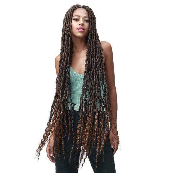 Bobbi Boss Synthetic Crochet Braid - NU LOCS FRENCH TIPS 36" 2X