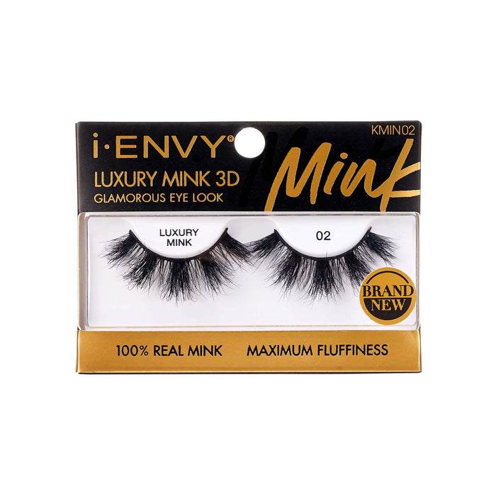 iEnvy By Kiss Luxury Mink 3D Eyelashes #KMIN (6PC)