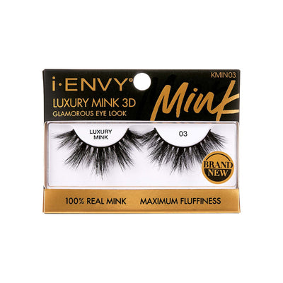 iEnvy By Kiss Luxury Mink 3D Eyelashes #KMIN (6PC)