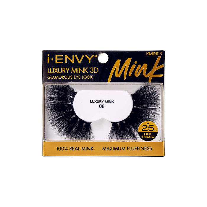 iEnvy By Kiss Luxury Mink 3D Eyelashes #KMIN (6PC)