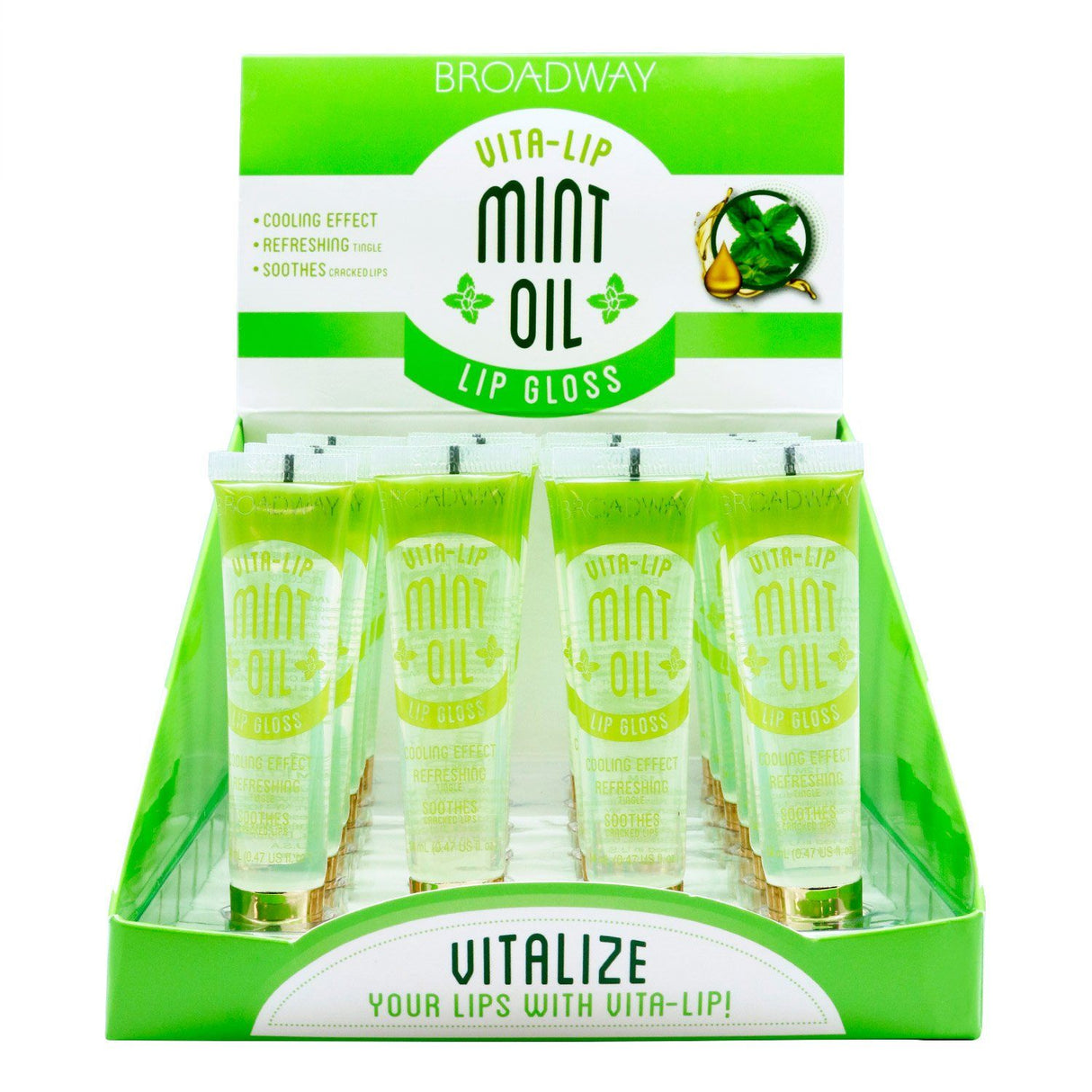 Broadway Vita-Lip Lipgloss Mint Set (48PC)