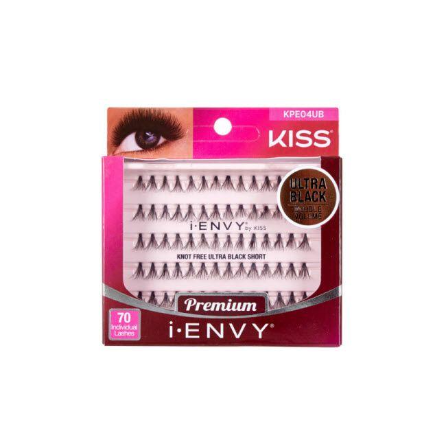 #KPE04UB Kiss Ultra Black Knot Free Short Eyelashes (6PC)