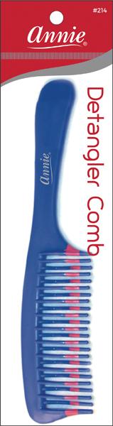 #214 Annie Detangler Comb Two Tone Color Assort (12PC)