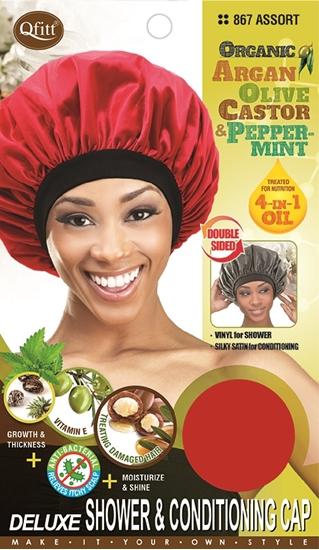 #867 Deluxe Shower & Conditioning Cap / Assort (12PC)