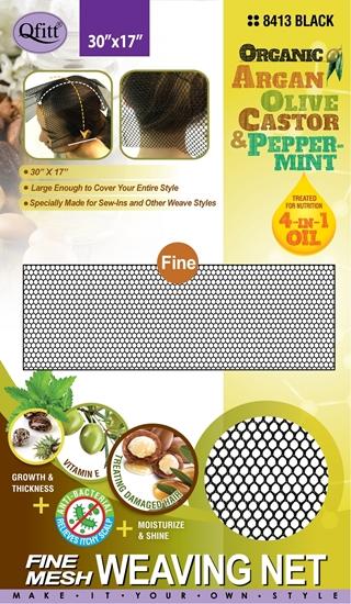 #8413 Fine Mesh Weaving Net / Black (12PC)