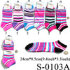 Stripe Sock / Assort ( Size 9-11) #S-0103 (12PC)