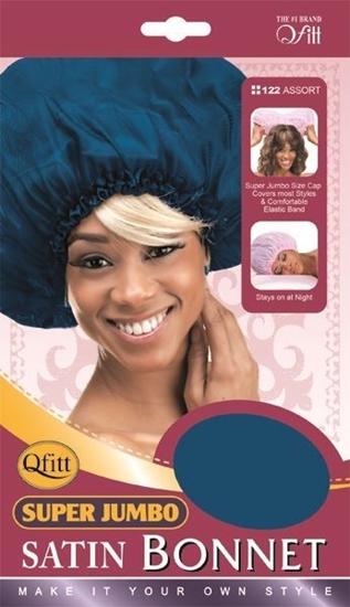 #122 Super Jumbo Satin Bonnet / Assort (12PC)