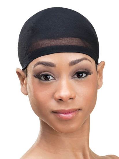 #126 X-Large Stocking Wig Cap / Black (12PC)